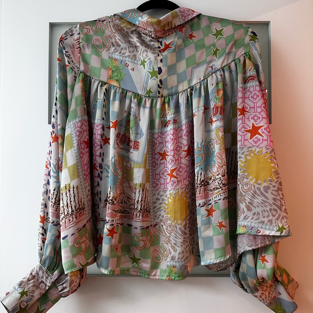 ASOS Multicolour Patterned Women's Blouse - Picture 7 of 7